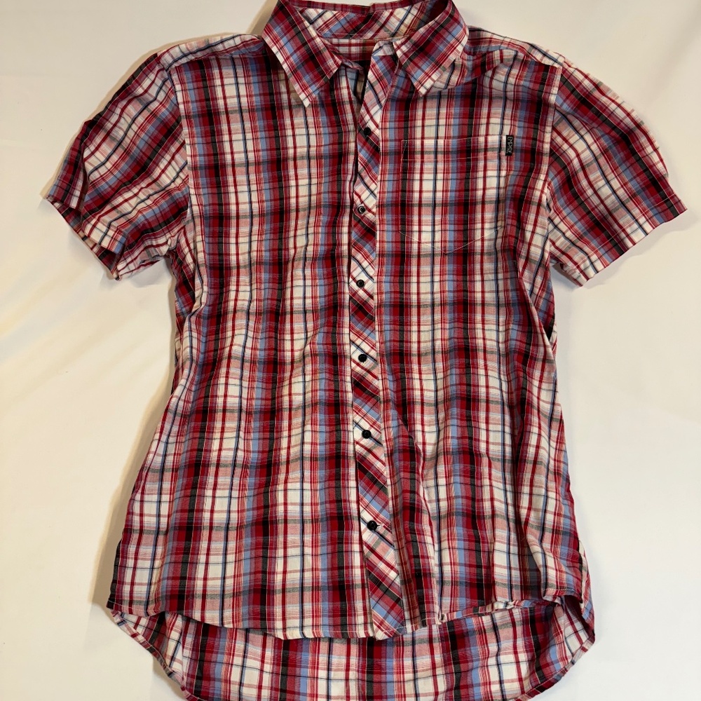 Empyre Plaid Short Sleeve Button Down Shirt